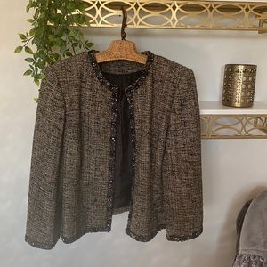 Black and ivory Josephine Chaus jacket/ blazer size 16